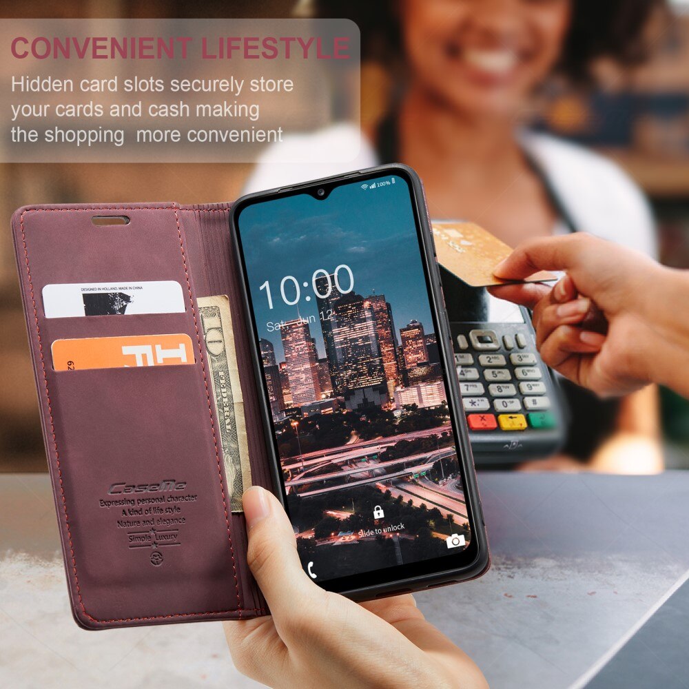 Slim Pung Etui Samsung Galaxy A14 Rød
