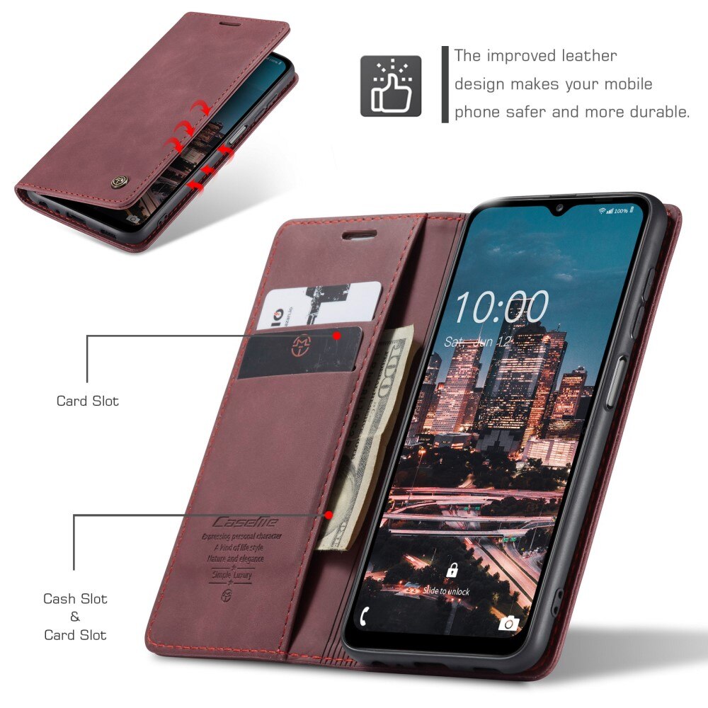Slim Pung Etui Samsung Galaxy A14 Rød