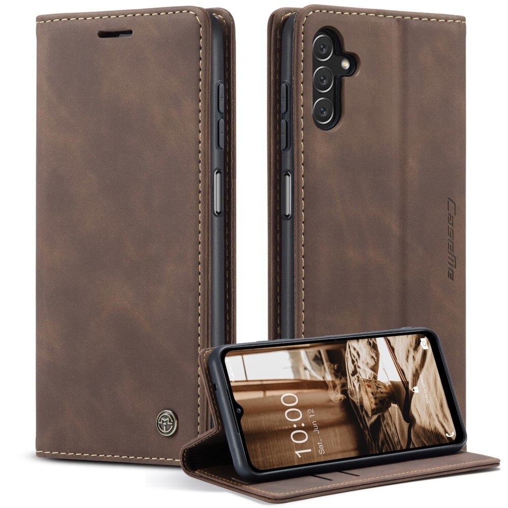 Slim Pung Etui Samsung Galaxy A14 Brun