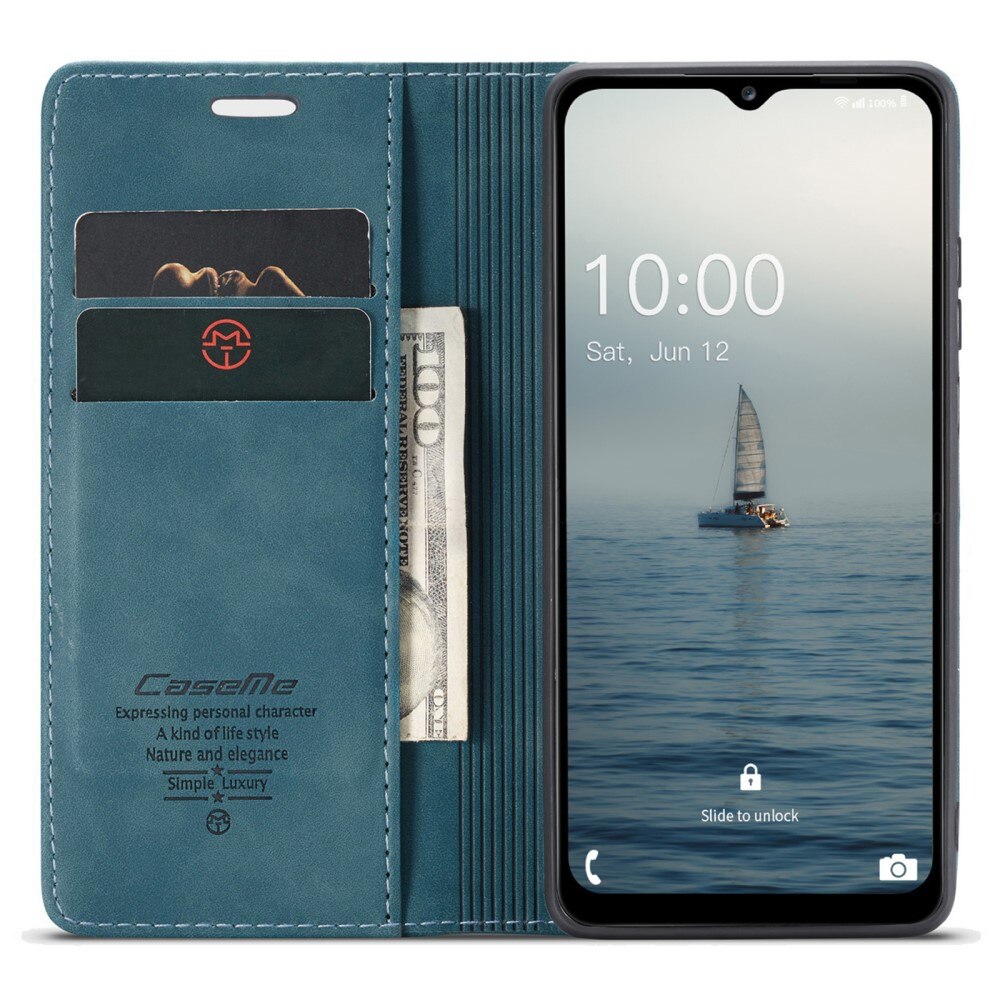 Slim Pung Etui Samsung Galaxy A14 Blå