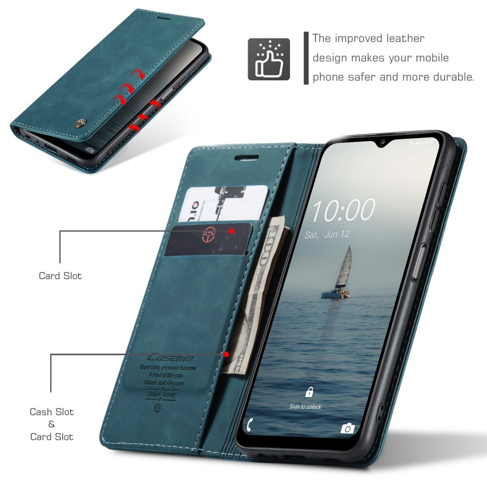 Slim Pung Etui Samsung Galaxy A14 Blå