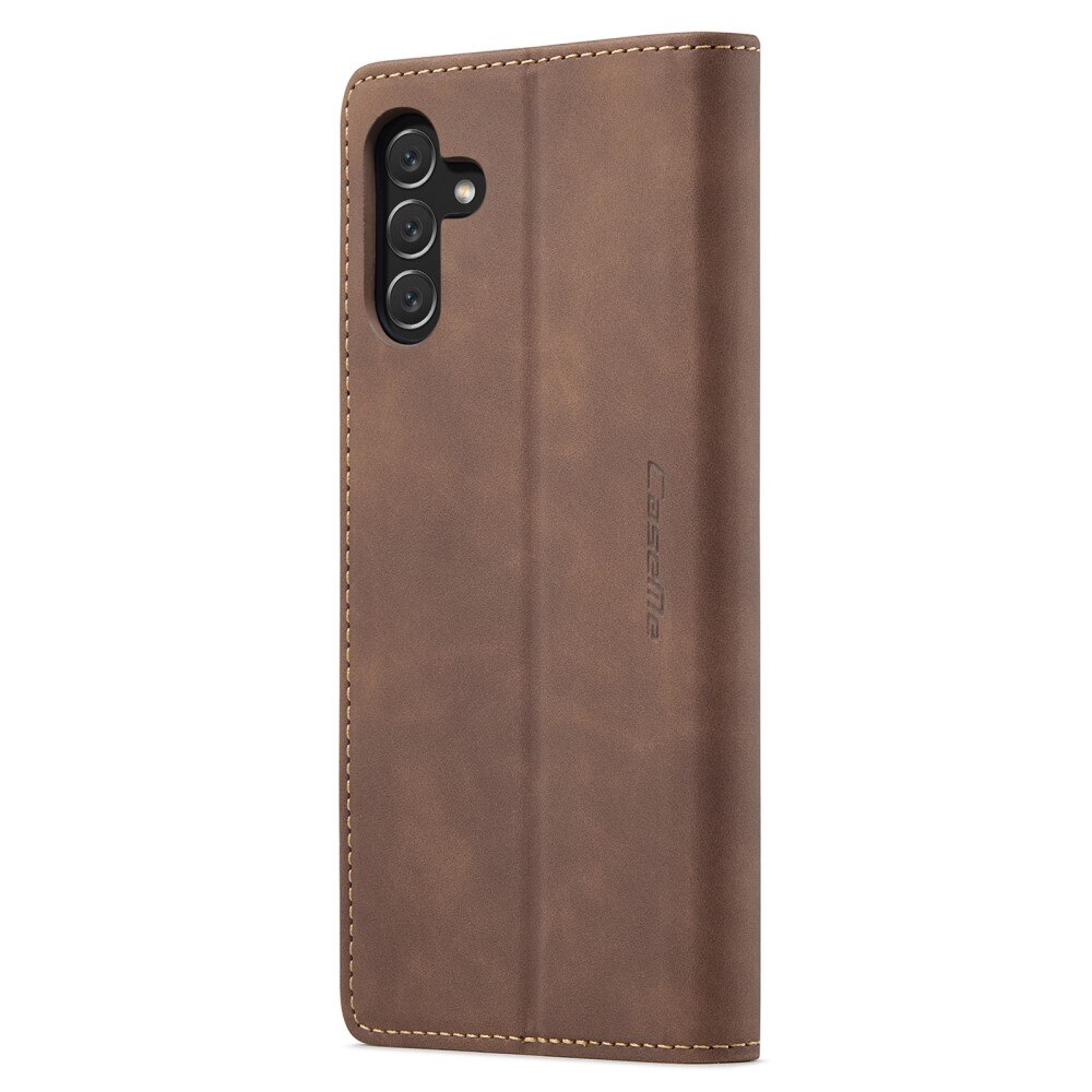 Slim Pung Etui Samsung Galaxy A34 Brun