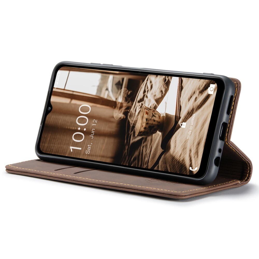 Slim Pung Etui Samsung Galaxy A34 Brun