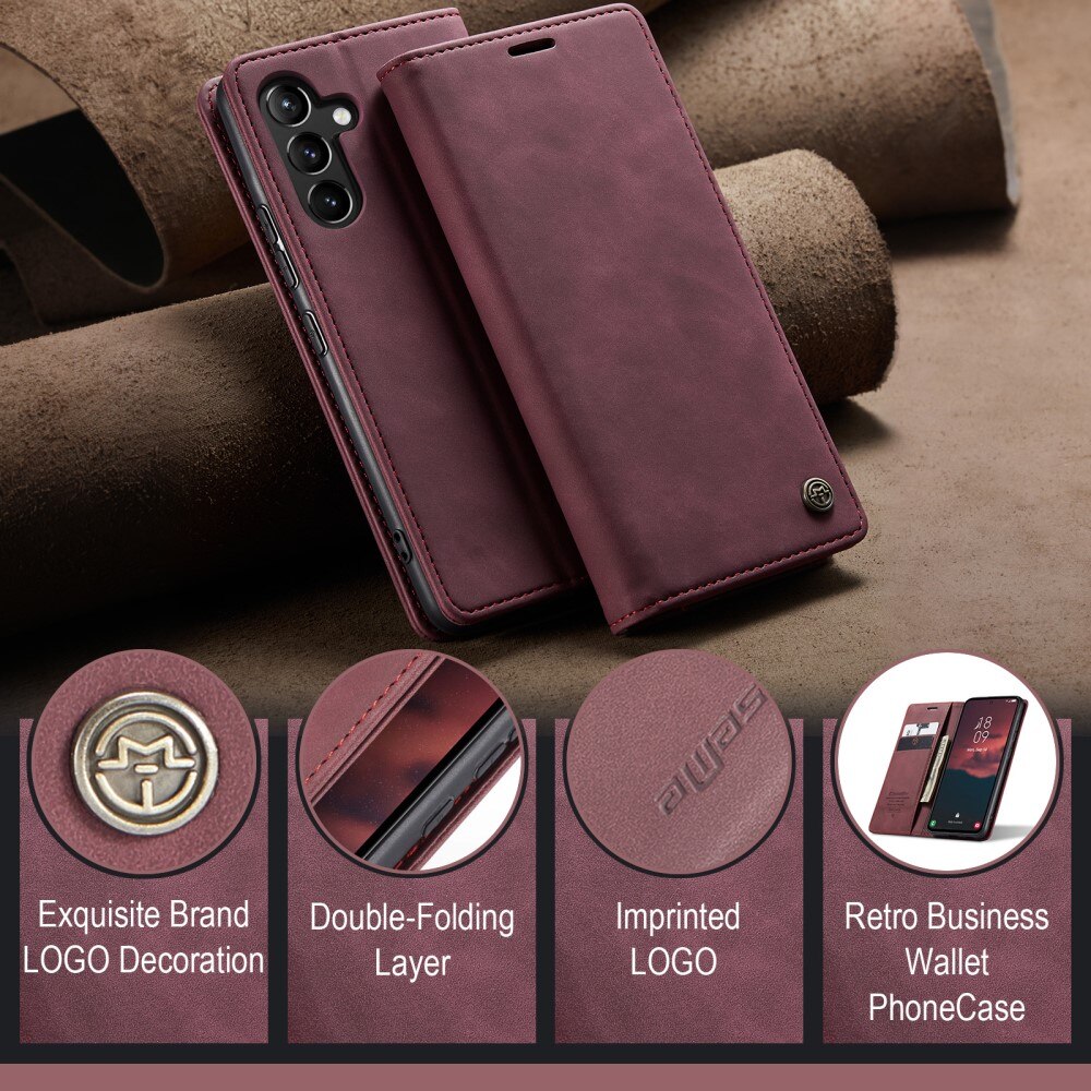 Slim Pung Etui Samsung Galaxy A54 Rød