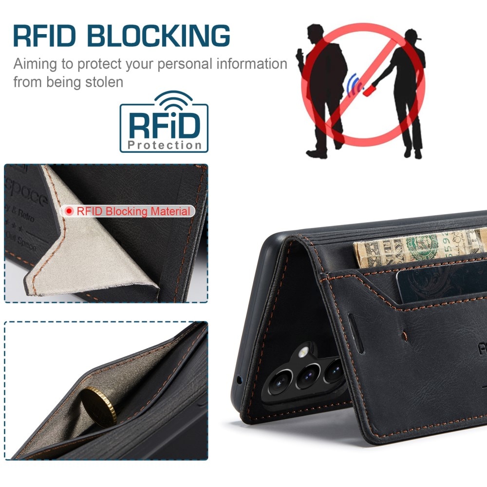 RFID blocking Pung Etui Samsung Galaxy A54 sort