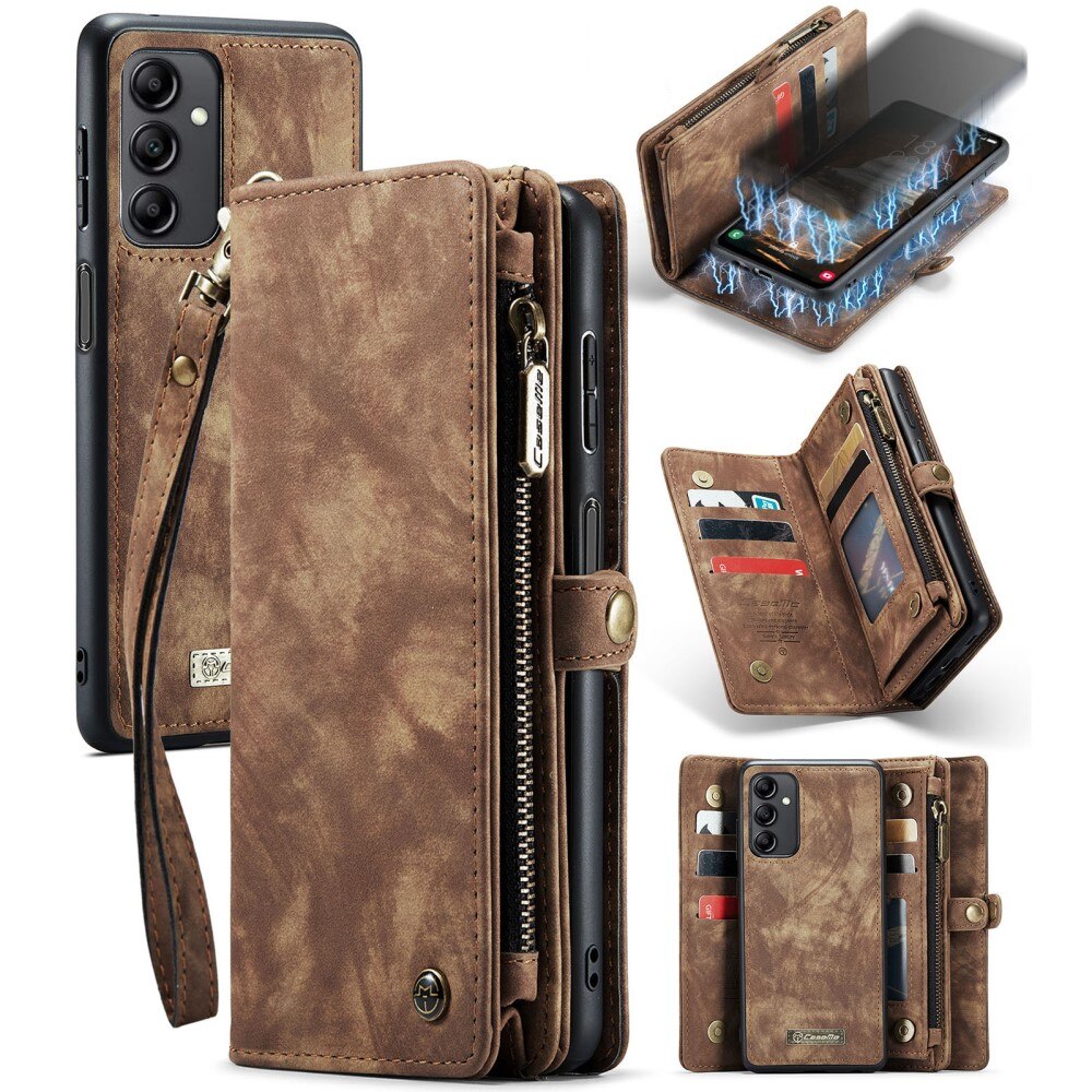 Multi-slot Mobiltaske Samsung Galaxy A14 Brun