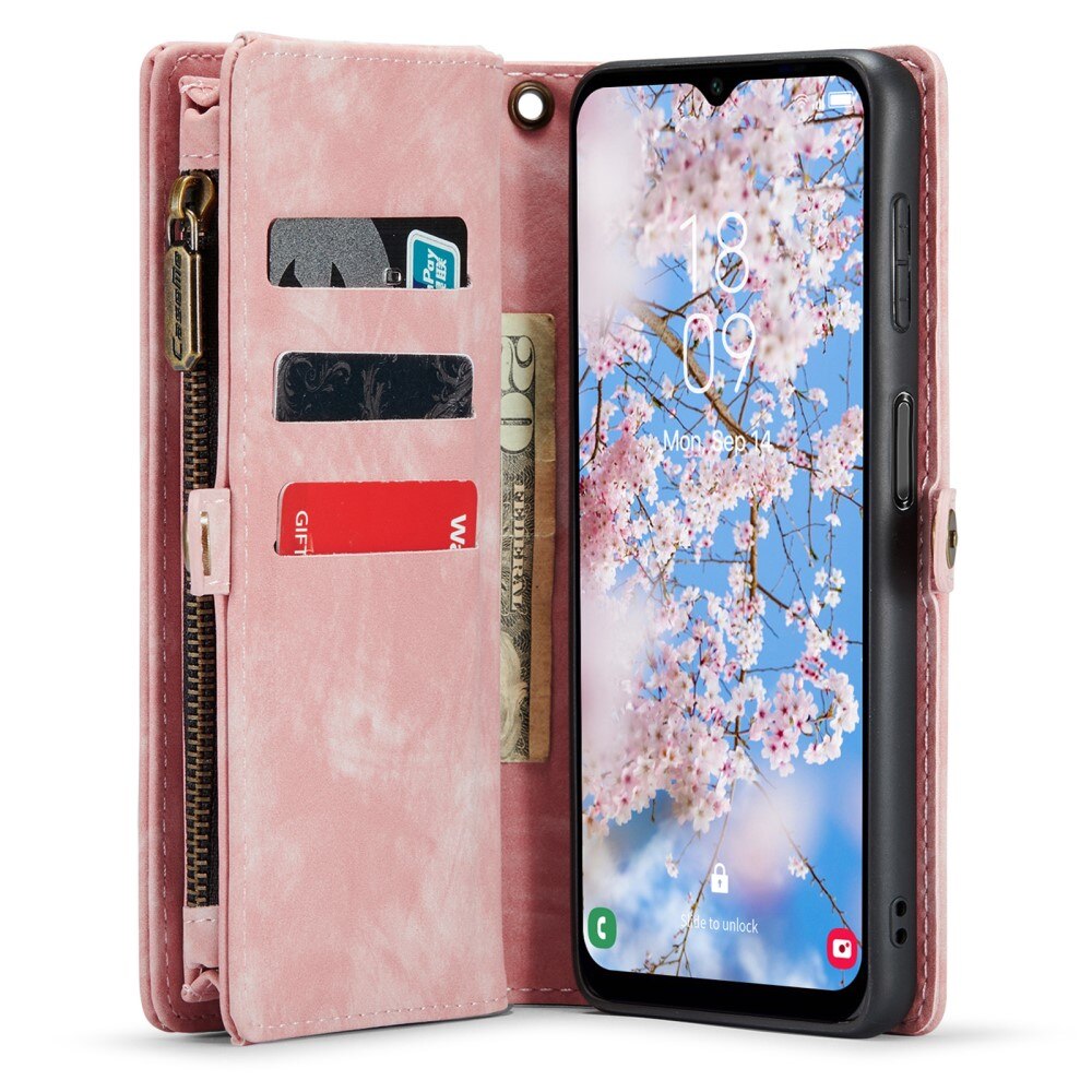 Multi-slot Mobiltaske Samsung Galaxy A34 Lyserød