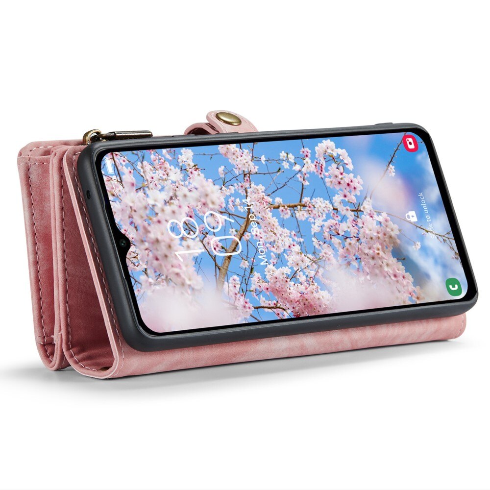 Multi-slot Mobiltaske Samsung Galaxy A34 Lyserød