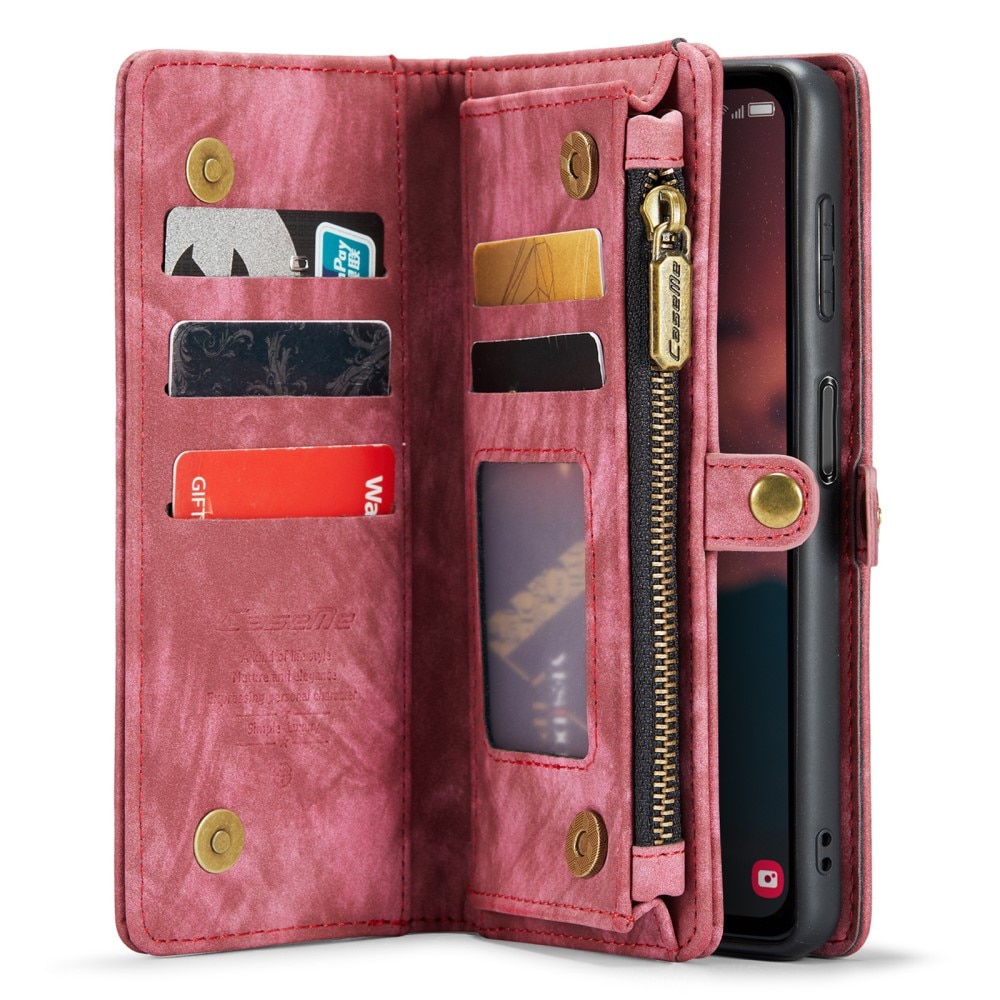 Multi-slot Mobiltaske Samsung Galaxy A34 Rød