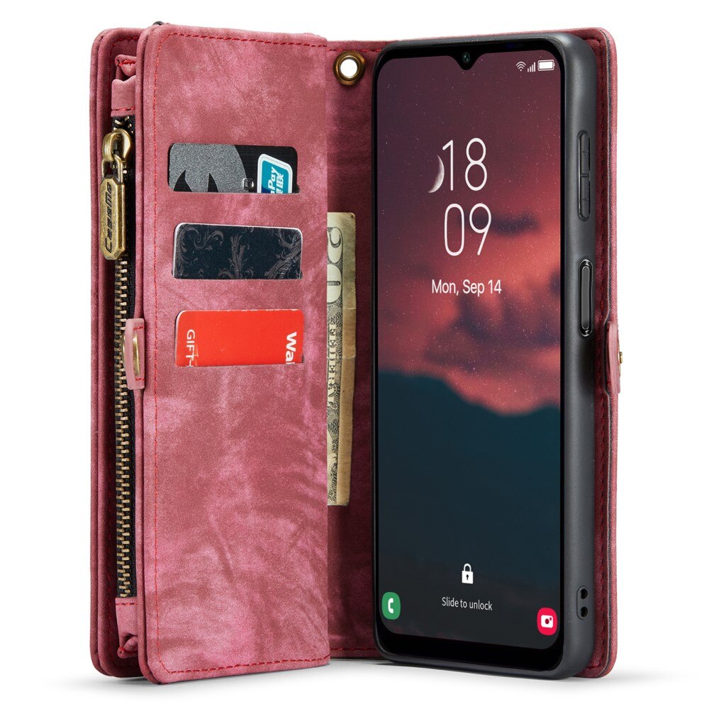 Multi-slot Mobiltaske Samsung Galaxy A34 rød