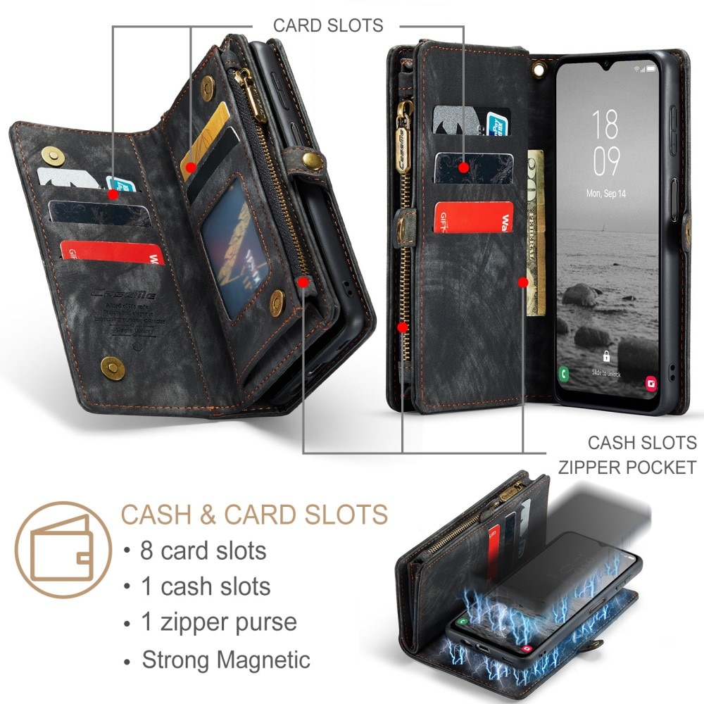 Multi-slot Mobiltaske Samsung Galaxy A54 grå