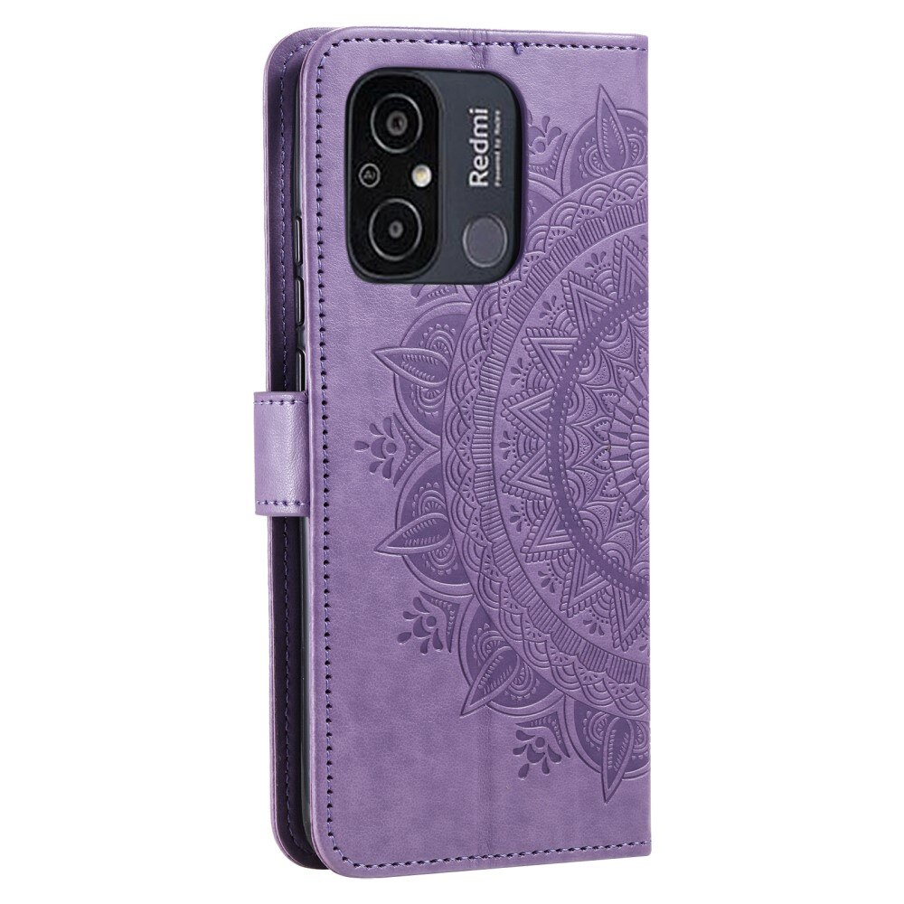 Læderetui Mandala Xiaomi Redmi 12C lila