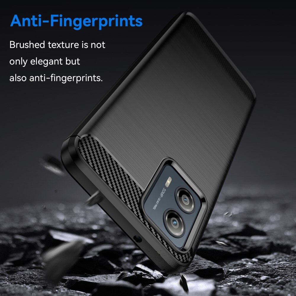 Motorola Moto G53 Cover TPU Brushed Sort