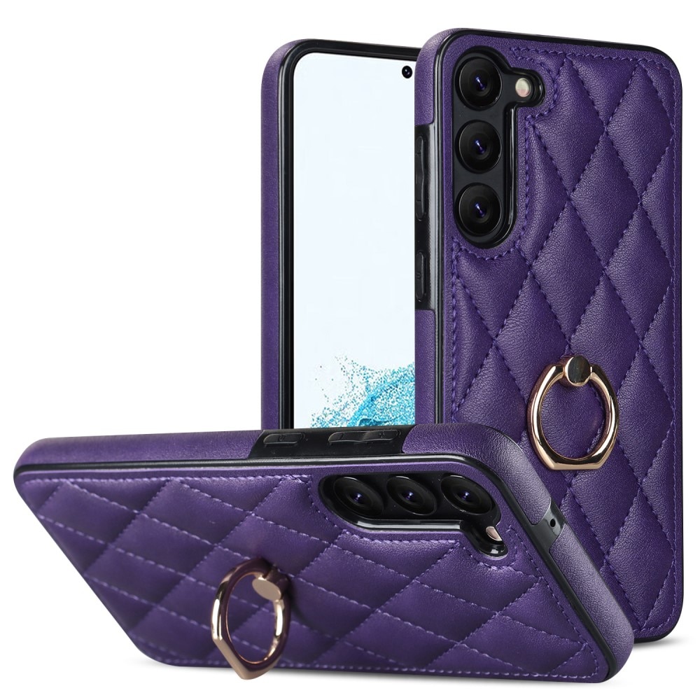 Cover Finger Ring Samsung Galaxy S23 Quilted lila