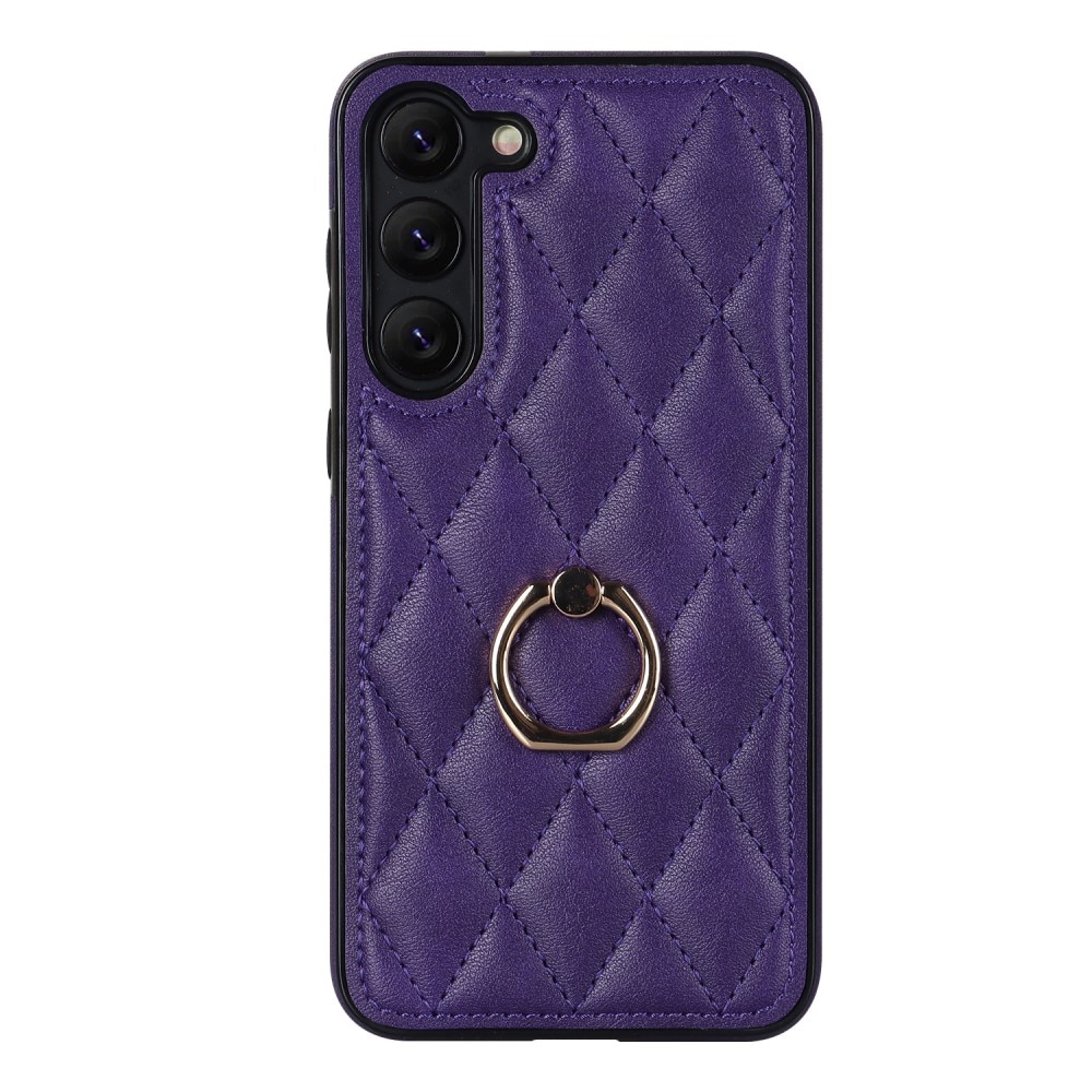 Cover Finger Ring Samsung Galaxy S23 Quilted lila