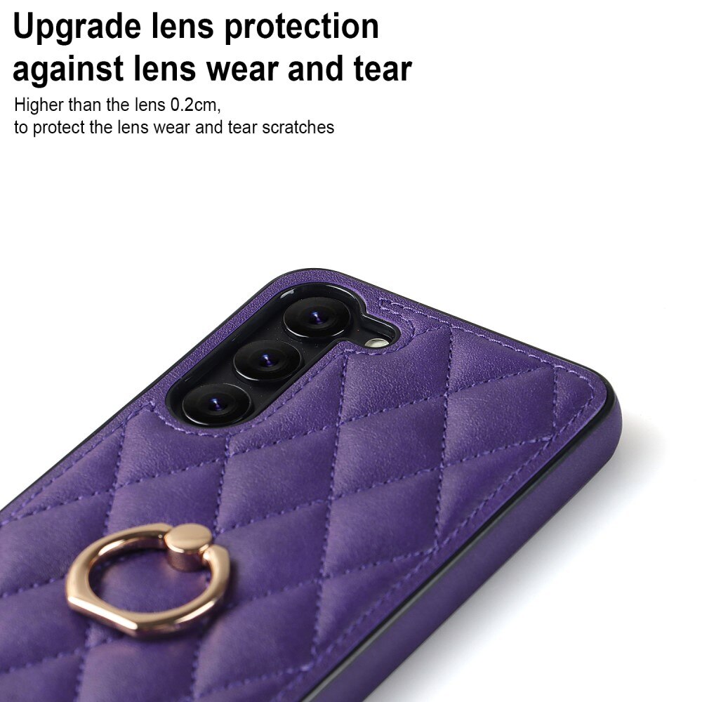 Cover Finger Ring Samsung Galaxy S23 Quilted lila