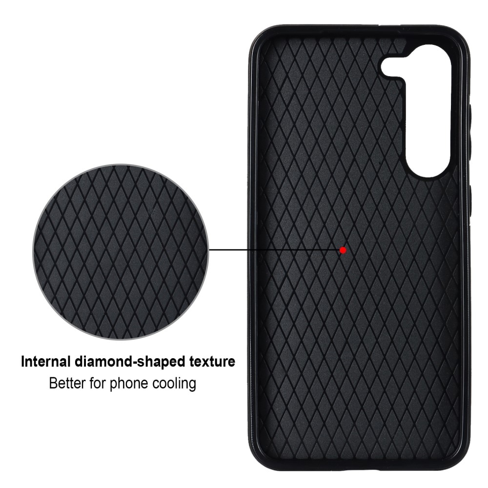 Cover Finger Ring Samsung Galaxy S23 Quilted hvid