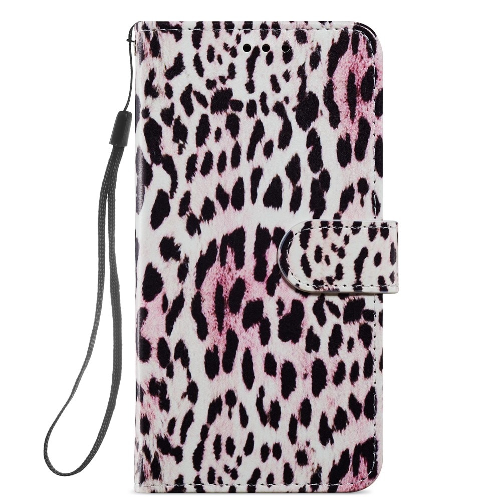 Mobiltaske Samsung Galaxy A14 lyserød leopard