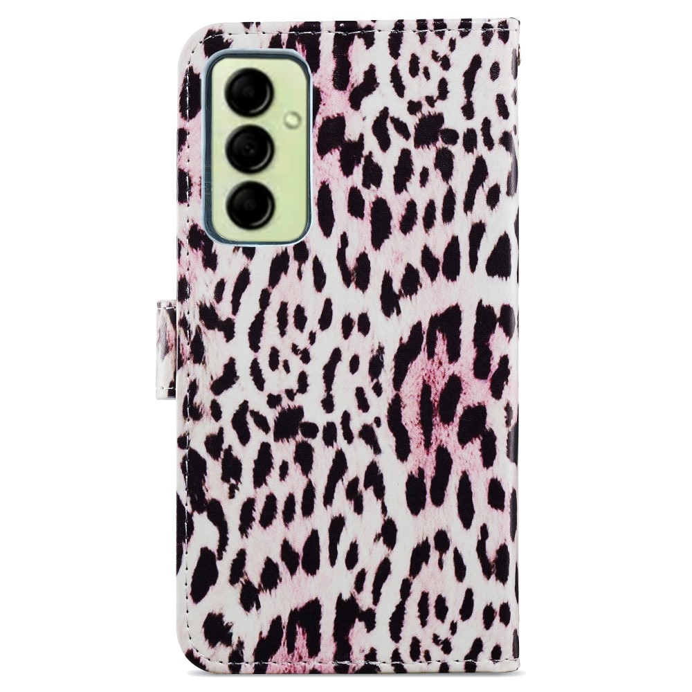 Mobiltaske Samsung Galaxy A14 lyserød leopard