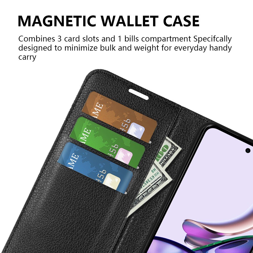 Mobiltaske Motorola Moto G13 Sort