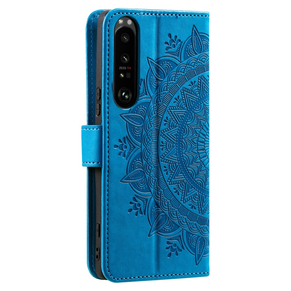 Læderetui Mandala Sony Xperia 1 V blå