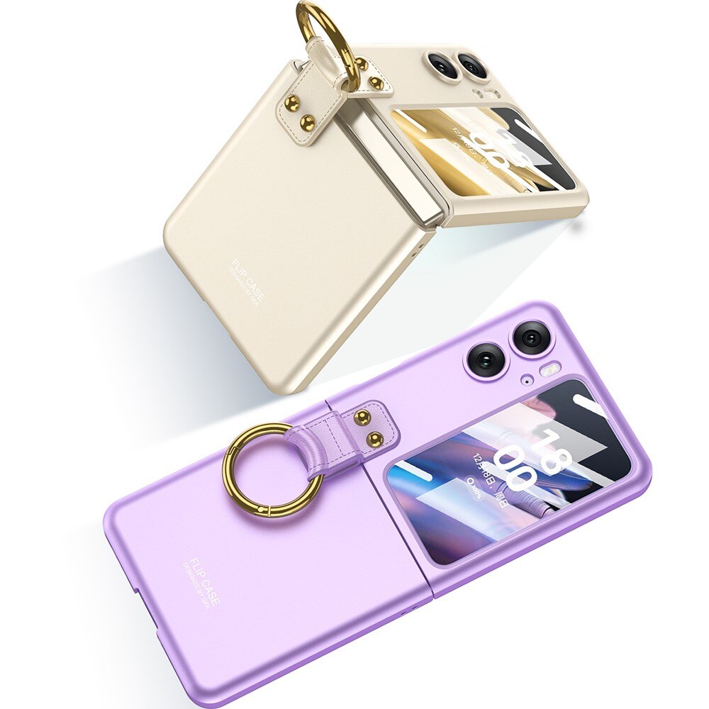 Oppo Find N2 Flip Cover ringholder champagne guld