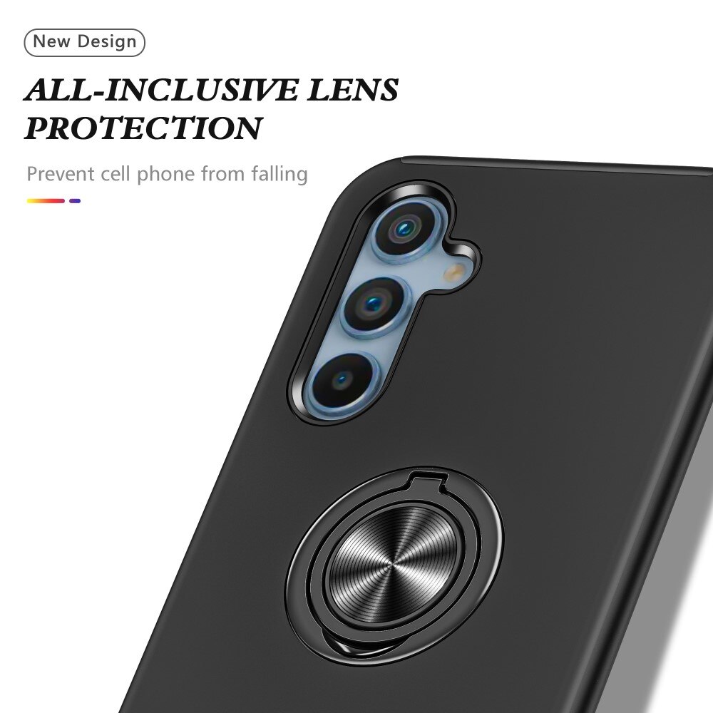 TPU Cover Finger Ring Kickstand Samsung Galaxy A54 sort