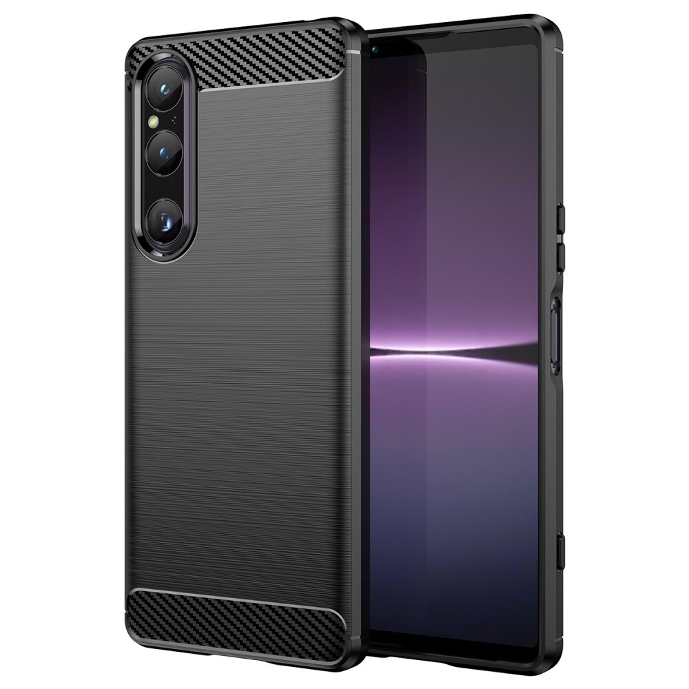 Sony Xperia 1 V Cover TPU Brushed Black