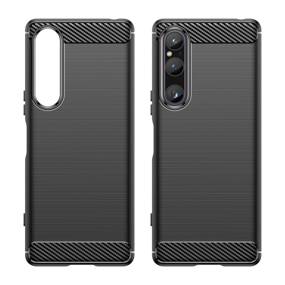 Sony Xperia 1 V Cover TPU Brushed Black