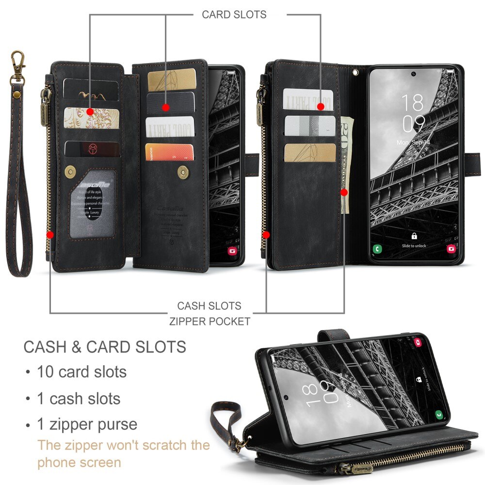 Zipper Wallet Samsung Galaxy S23 Plus Sort