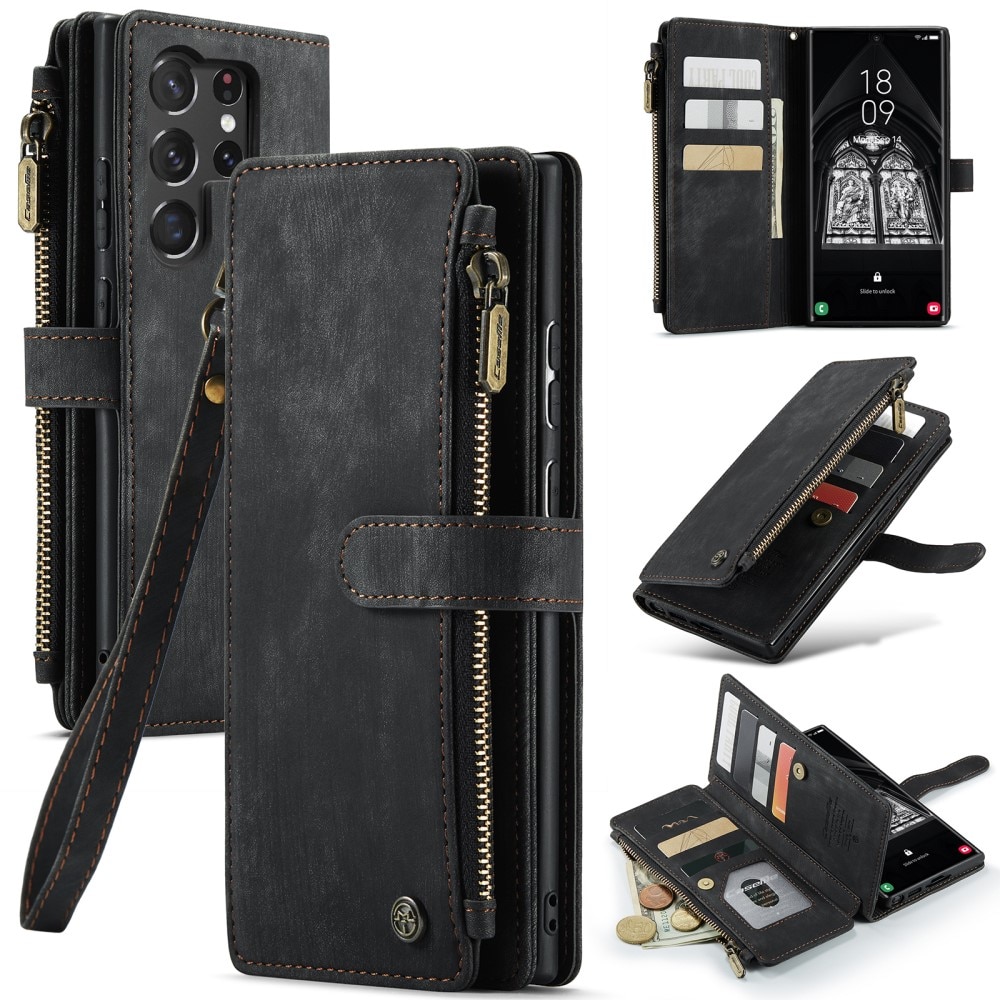 Zipper Wallet Samsung Galaxy S23 Ultra sort