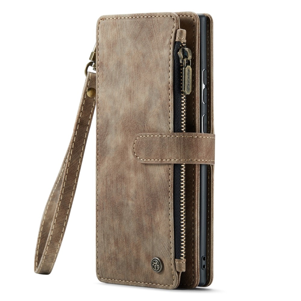 Zipper Wallet Samsung Galaxy S23 Ultra Brun