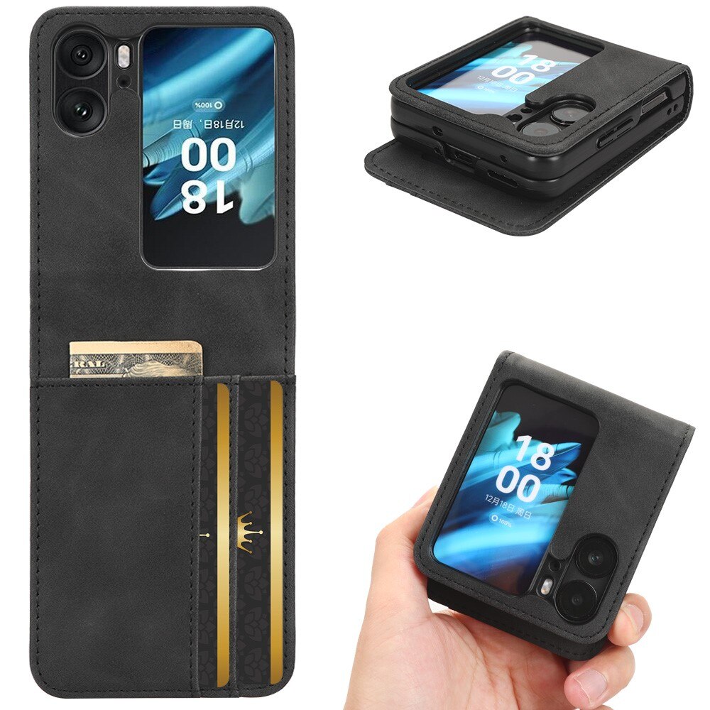 Oppo Find N2 Flip Slim Mobiltaske sort