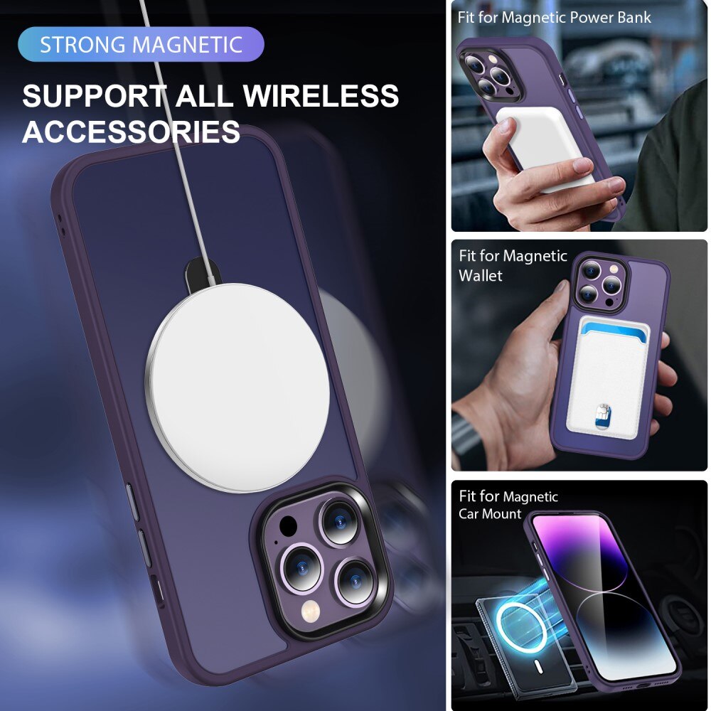 Hybridcover MagSafe Ring iPhone 13 Pro Lilla