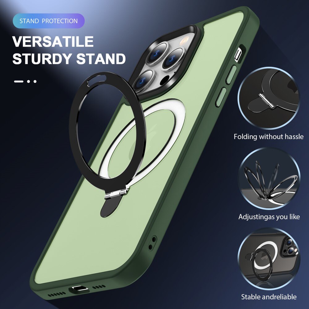 Hybridcover MagSafe Ring iPhone 14 Pro Max Grøn