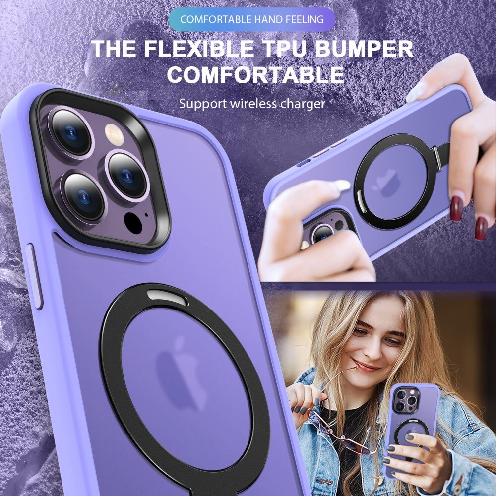 Hybridcover MagSafe Ring iPhone 14 Pro Max Lilla