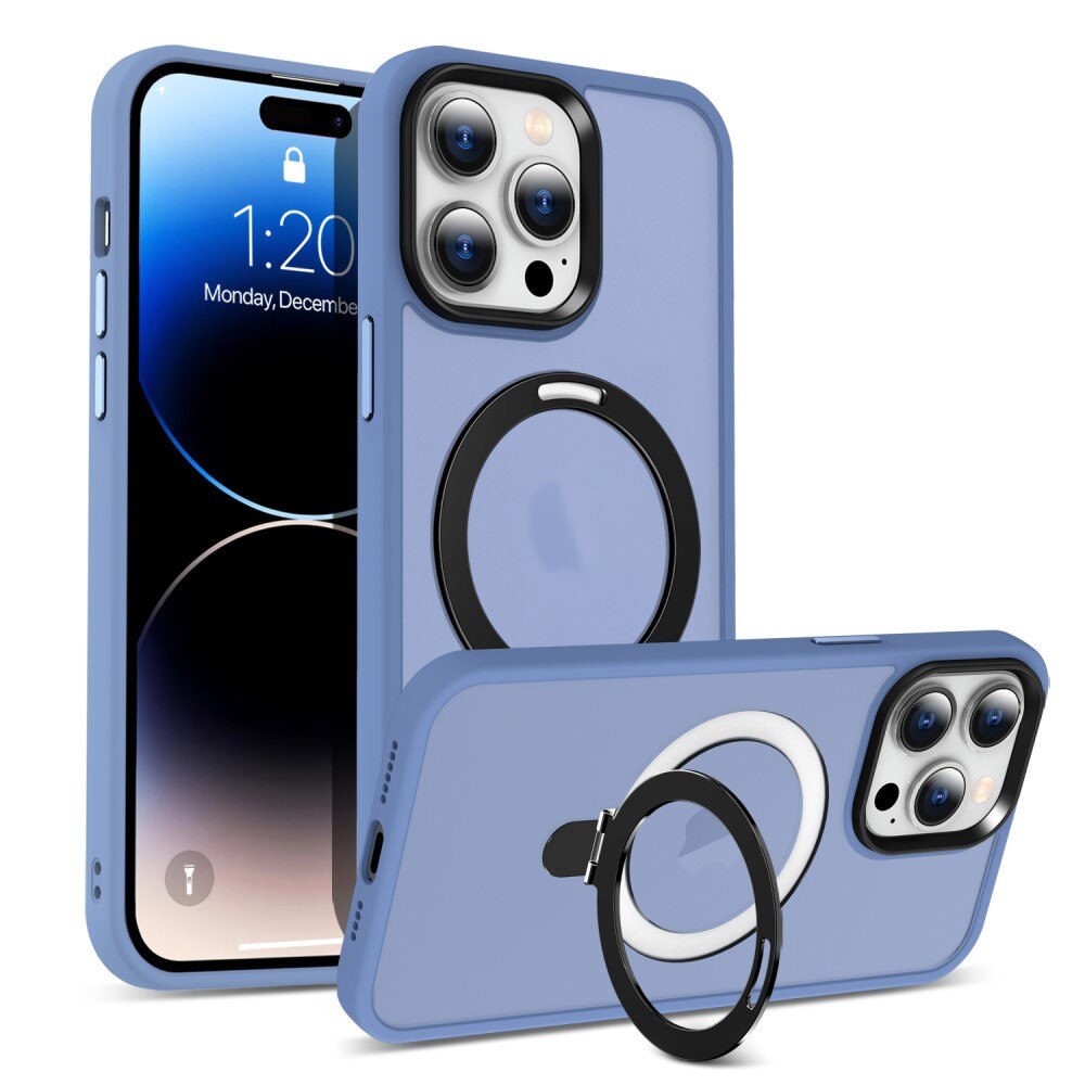 Hybridcover MagSafe Ring iPhone 15 Pro Max blå