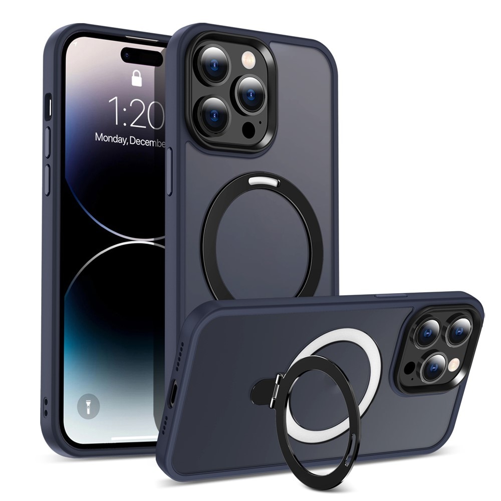 Hybridcover Magnetic Ring iPhone 15 Pro Max Blå