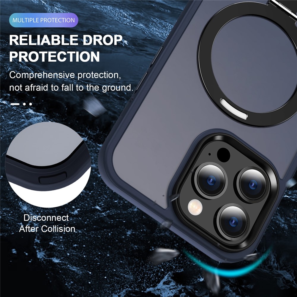Hybridcover Magnetic Ring iPhone 15 Pro Max Blå