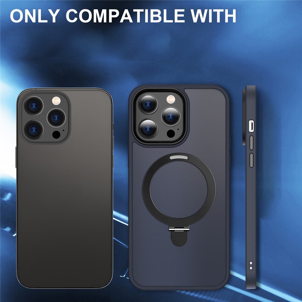 Hybridcover Magnetic Ring iPhone 15 Pro Max Blå