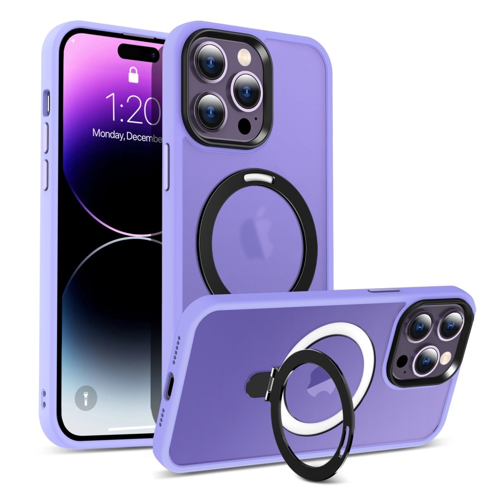 Hybridcover MagSafe Ring iPhone 14 Pro lavendel