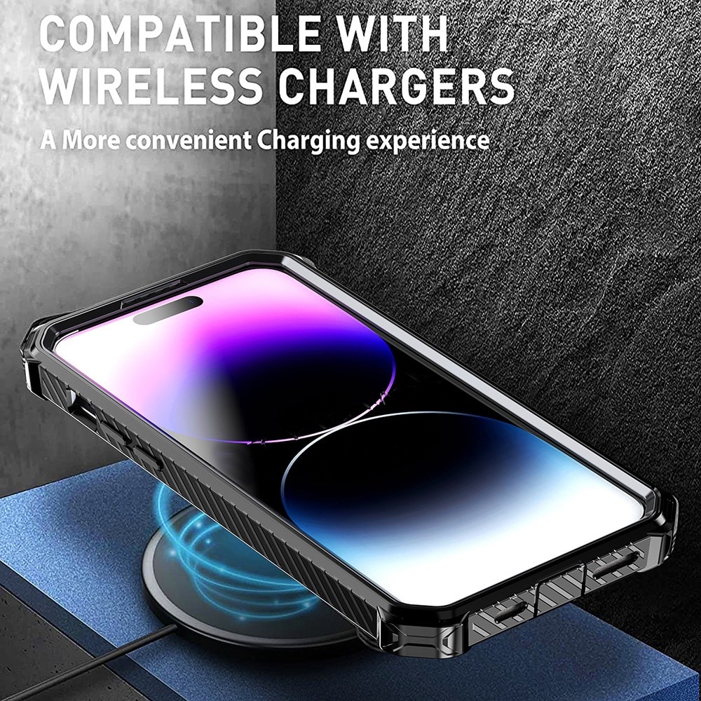 Hybridcover Tech MagSafe Ring iPhone 14 Pro Max sort