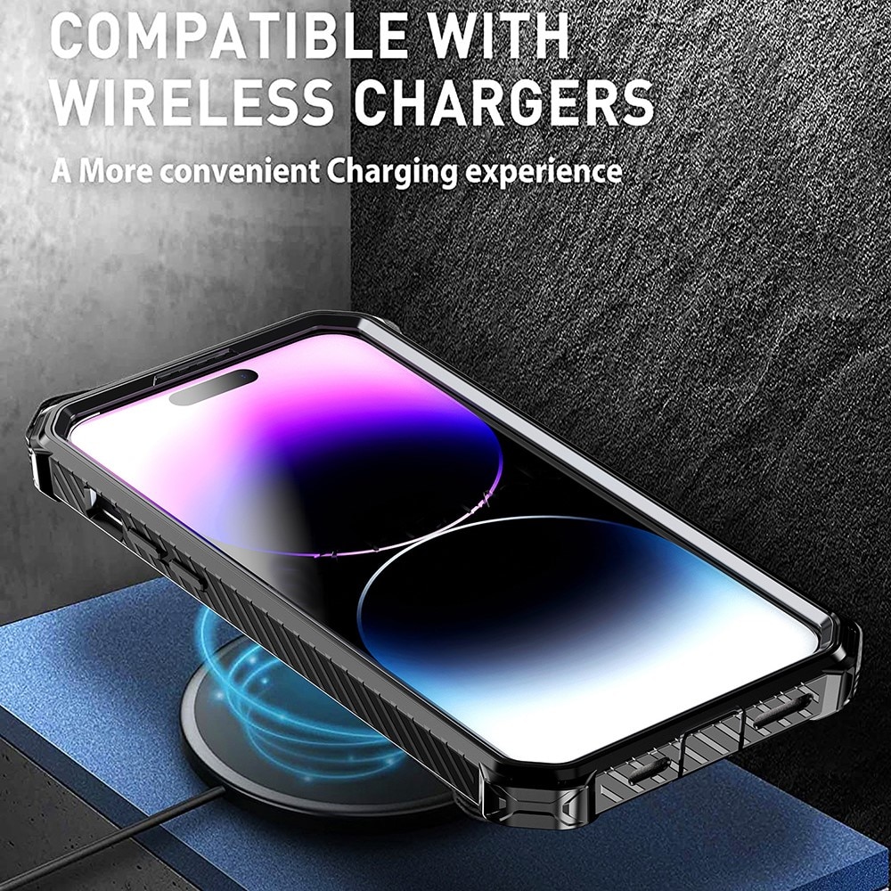 Hybridcover Tech MagSafe Ring iPhone 14 Pro grøn