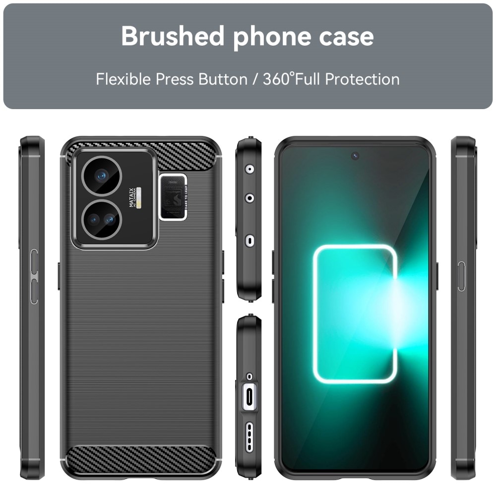 Realme GT3 Cover TPU Brushed Black