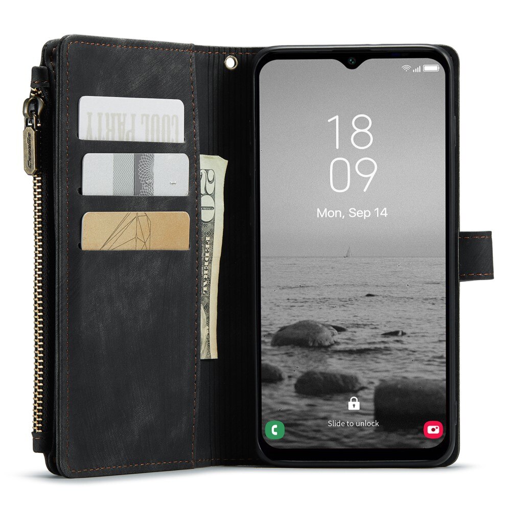 Zipper Wallet Samsung Galaxy A54 Sort