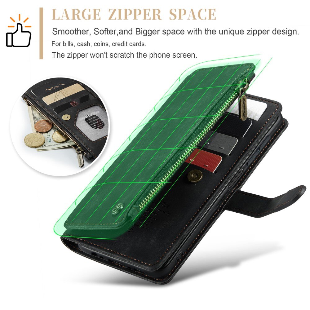Zipper Wallet Samsung Galaxy A54 Sort
