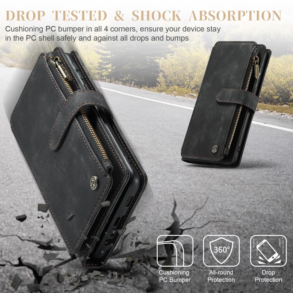 Zipper Wallet Samsung Galaxy A54 Sort