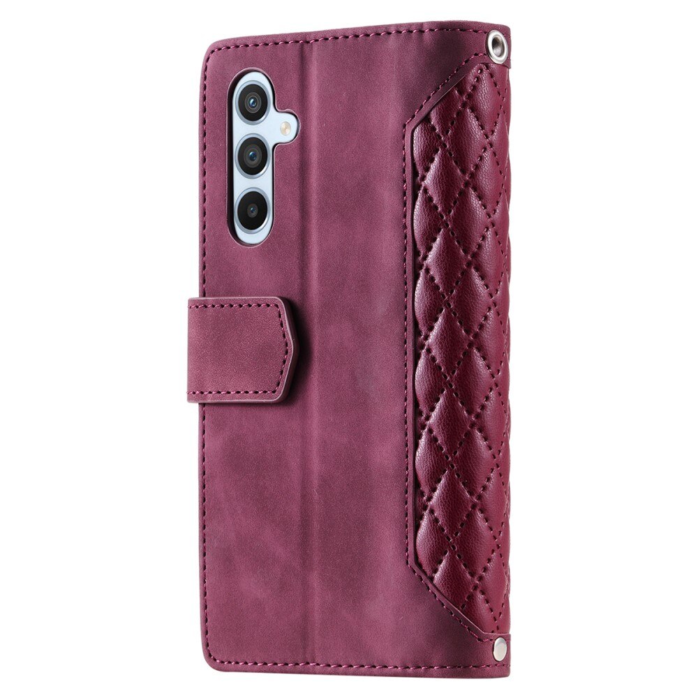 Pung Taske Samsung Galaxy A54 Quilted rød