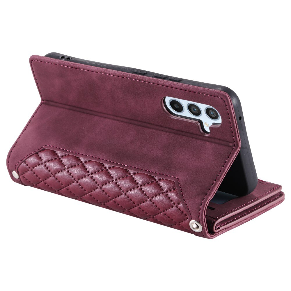Pung Taske Samsung Galaxy A54 Quilted Rød