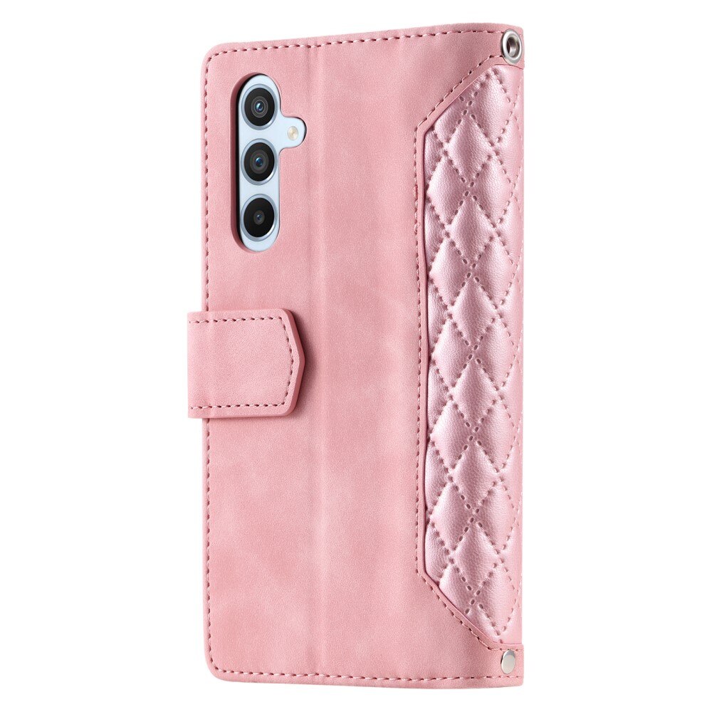 Pung Taske Samsung Galaxy A54 Quilted Lyserød